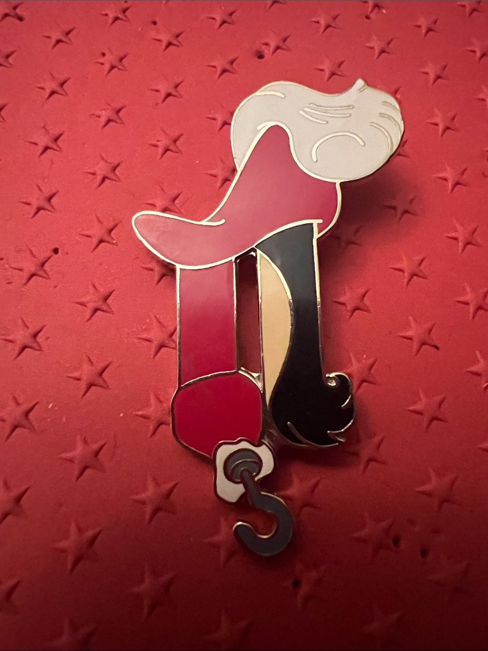 🪝 2005 Disney Disneyland Character Alphabet Letter N CAPTAIN HOOK Peter Pan Pin